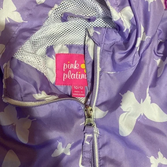 Purple Butterfly raincoat - Picture 2 of 3